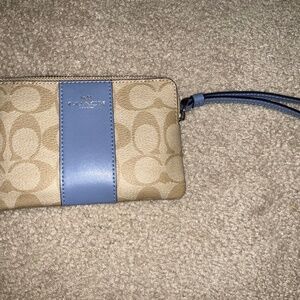 Blue coach signature wallet